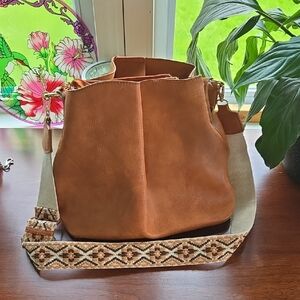 Brown Leather Shoulder Bag